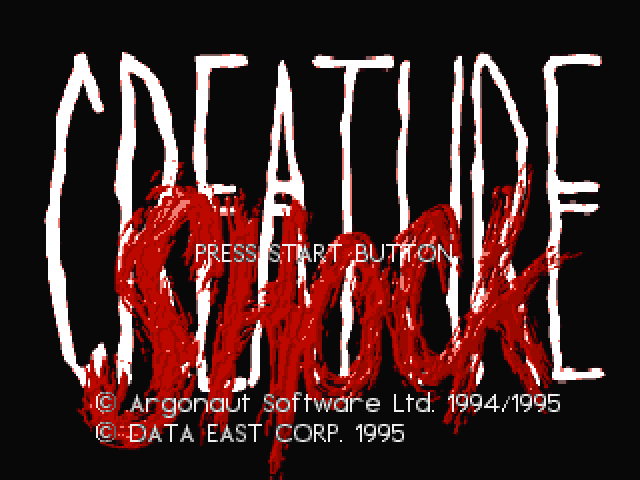 Creature Shock Special Edition Title Screen